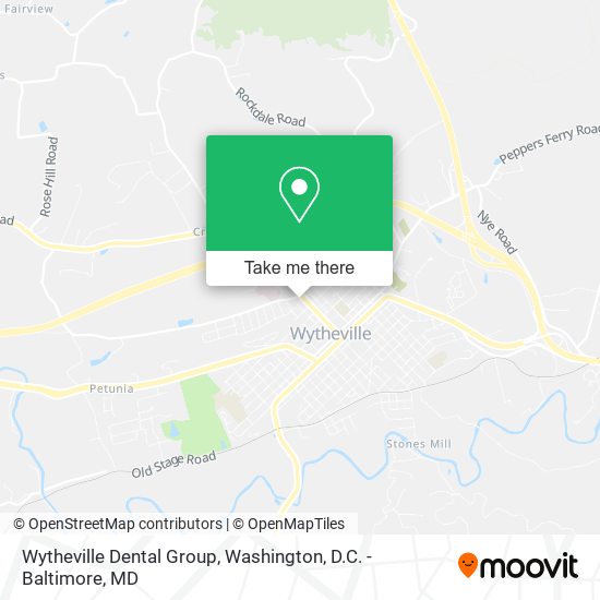 Mapa de Wytheville Dental Group