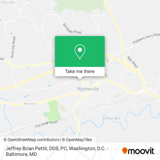 Mapa de Jeffrey Brian Pettit, DDS, PC