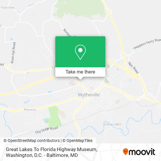 Mapa de Great Lakes To Florida Highway Museum