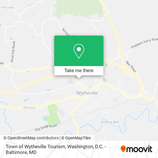 Town of Wytheville Tourism map