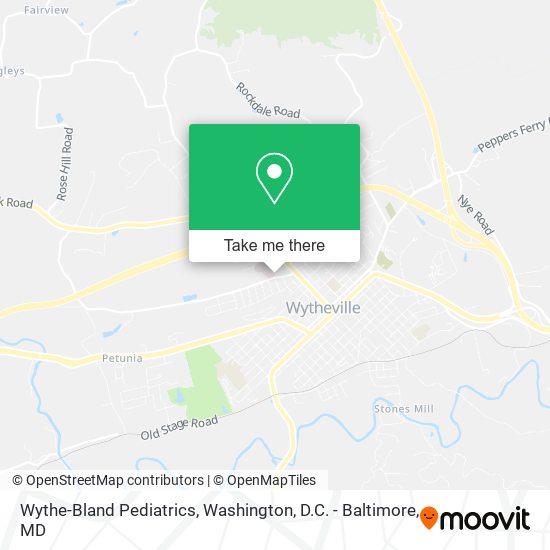 Wythe-Bland Pediatrics map