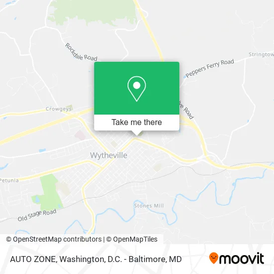 AUTO ZONE map
