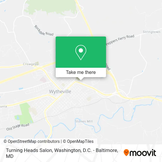 Turning Heads Salon map