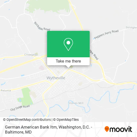 German American Bank Itm map