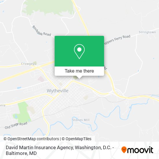 David Martin Insurance Agency map