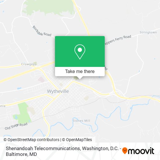 Shenandoah Telecommunications map