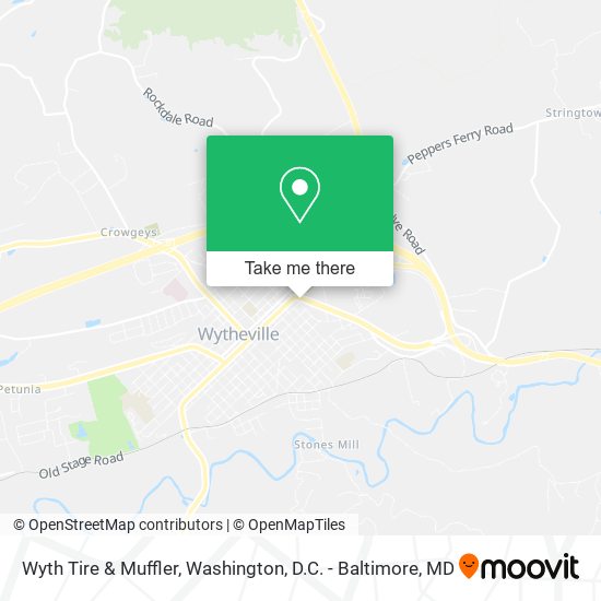 Mapa de Wyth Tire & Muffler