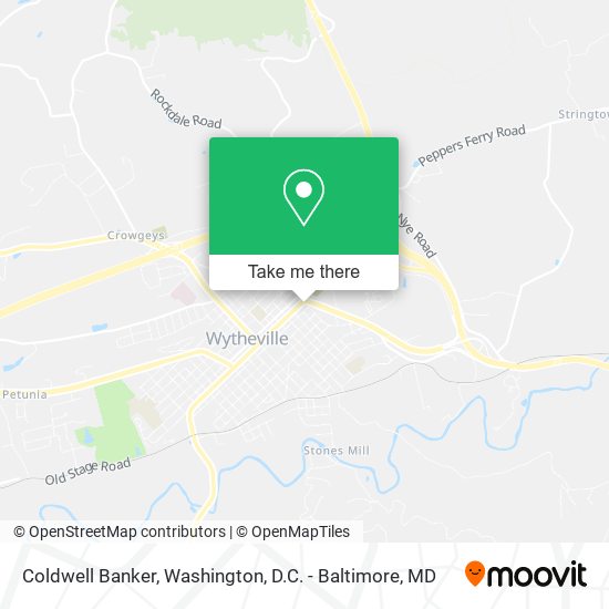Coldwell Banker map