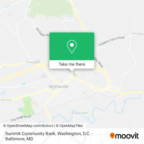 Summit Community Bank map