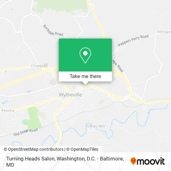 Turning Heads Salon map