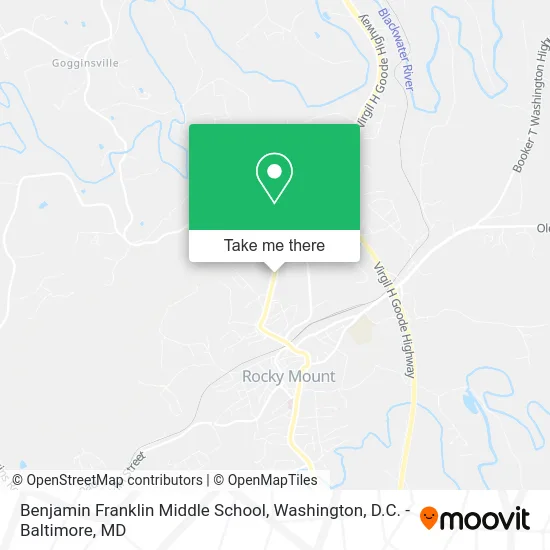 Benjamin Franklin Middle School map