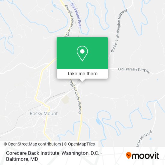 Corecare Back Institute map