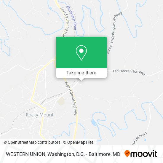 WESTERN UNION map