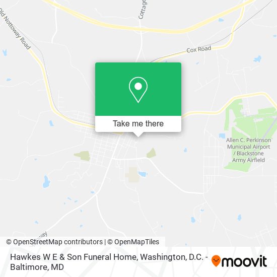 Mapa de Hawkes W E & Son Funeral Home