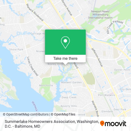 Mapa de Summerlake Homeowners Association