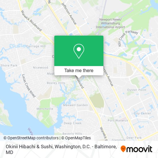 Okinii Hibachi & Sushi map