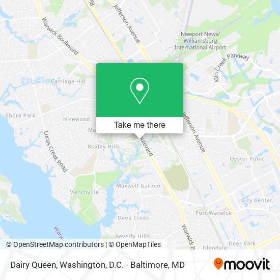 Mapa de Dairy Queen