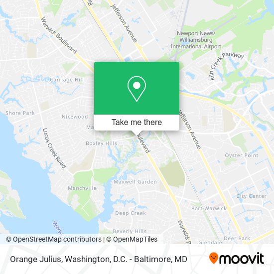 Orange Julius map