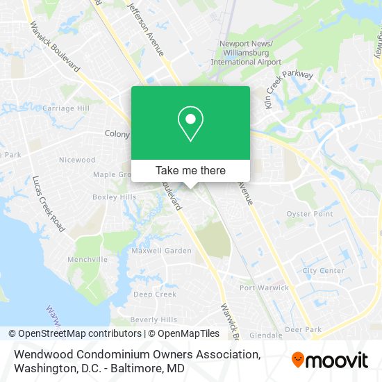 Mapa de Wendwood Condominium Owners Association