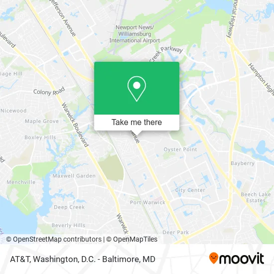 Mapa de AT&T