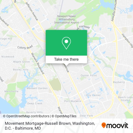 Movement Mortgage-Russell Brown map