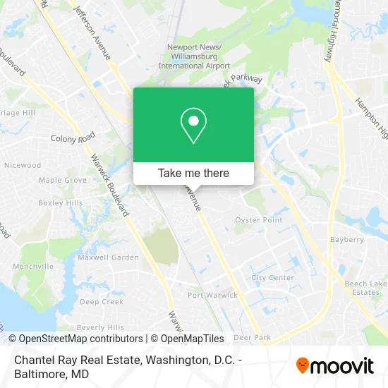 Chantel Ray Real Estate map