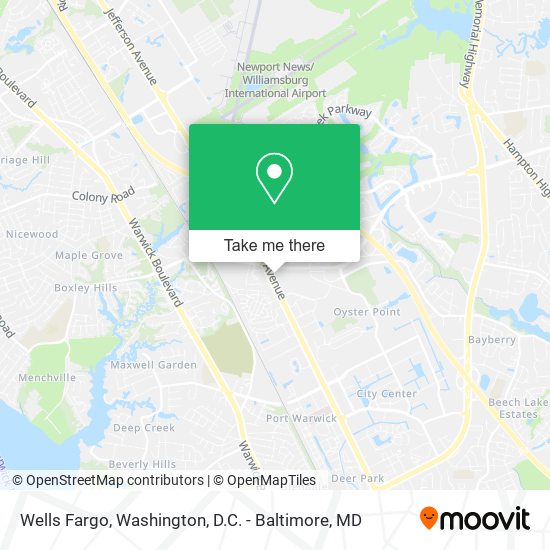 Mapa de Wells Fargo
