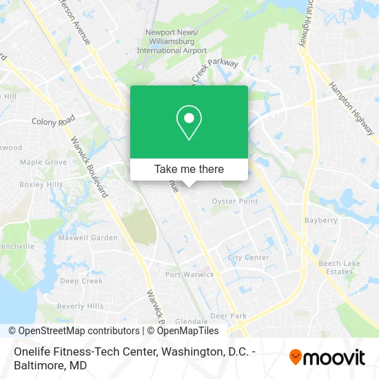 Onelife Fitness-Tech Center map