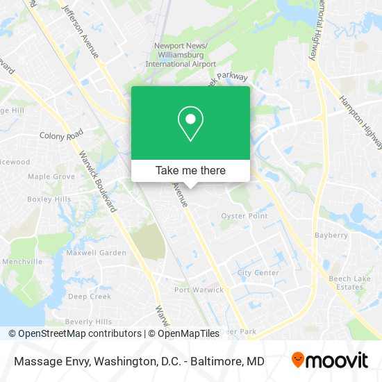 Massage Envy map