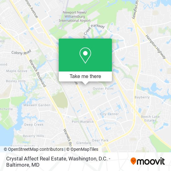 Crystal Affect Real Estate map
