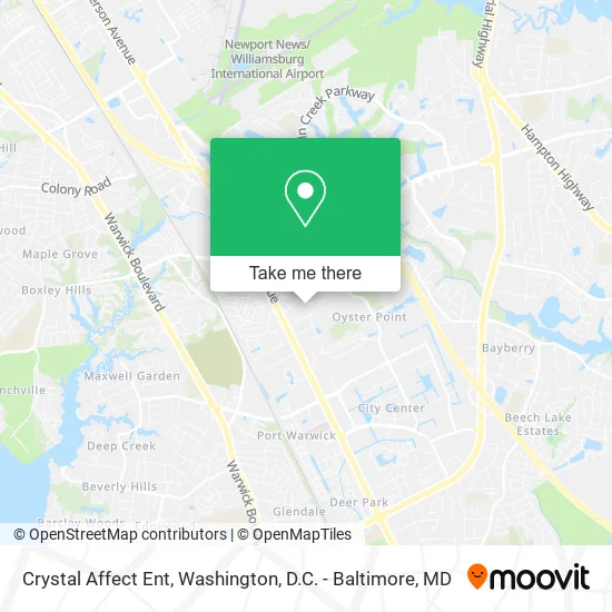 Crystal Affect Ent map