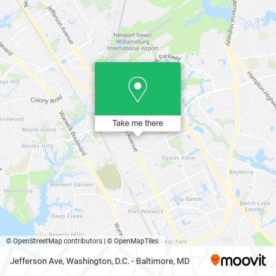 Jefferson Ave map