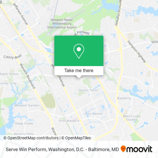 Serve Win Perform map