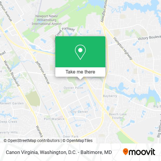 Mapa de Canon Virginia