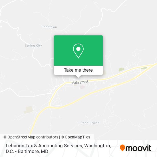 Lebanon Tax & Accounting Services map