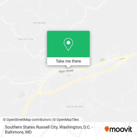 Mapa de Southern States Russell City