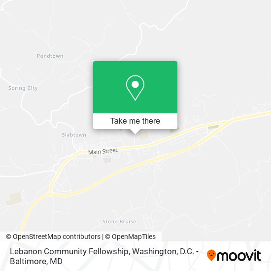 Lebanon Community Fellowship map