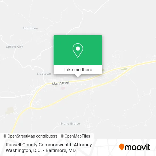 Russell County Commonwealth Attorney map