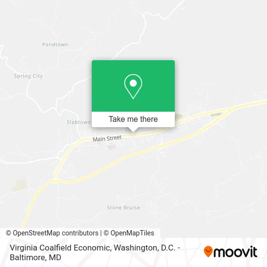 Virginia Coalfield Economic map