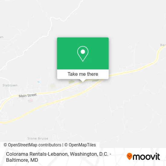 Colorama Rentals-Lebanon map