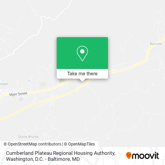 Cumberland Plateau Regional Housing Authority map