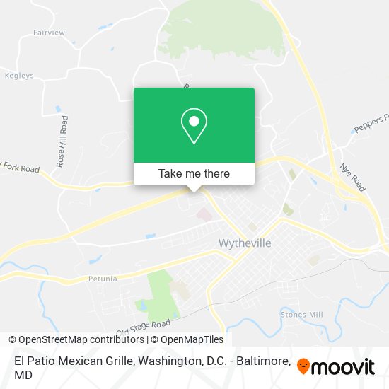 Mapa de El Patio Mexican Grille
