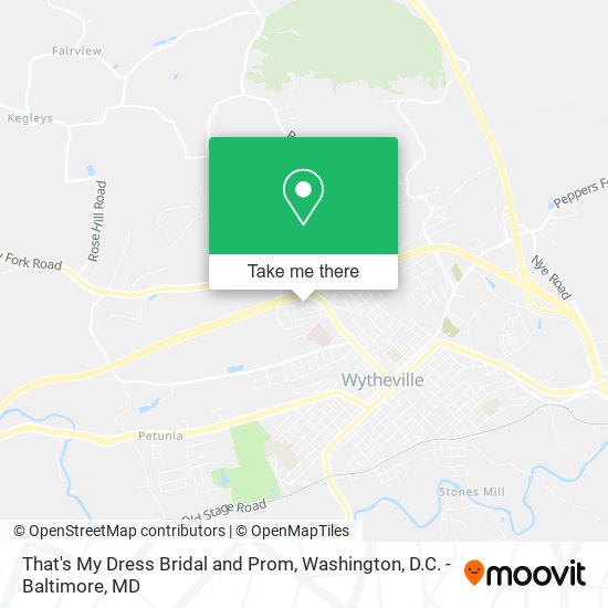 That's My Dress Bridal and Prom map