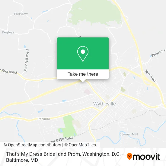 That's My Dress Bridal and Prom map