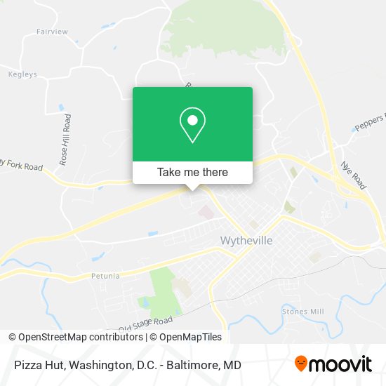 Pizza Hut map