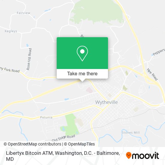 Mapa de Libertyx Bitcoin ATM
