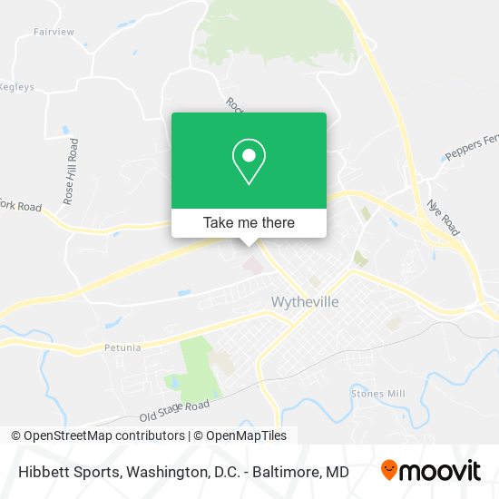 Hibbett Sports map