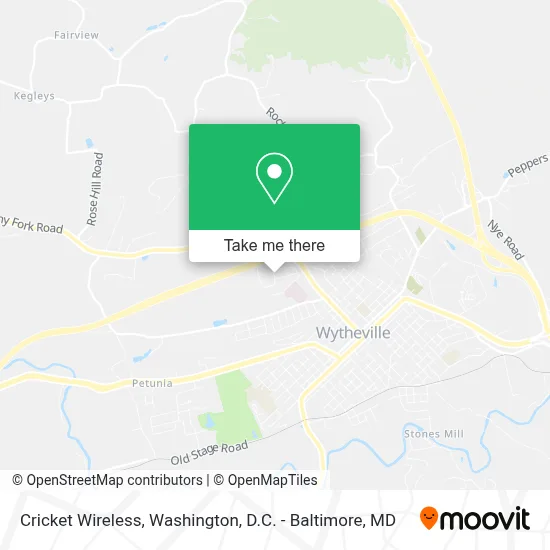 Cricket Wireless map