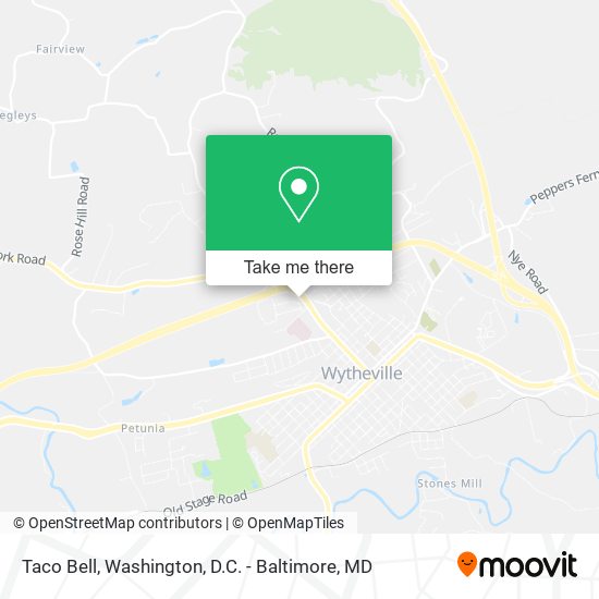 Taco Bell map