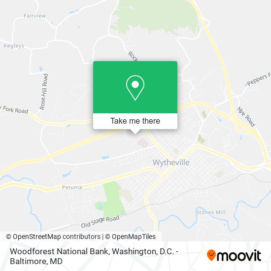 Woodforest National Bank map